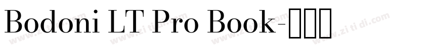 Bodoni LT Pro Book字体转换